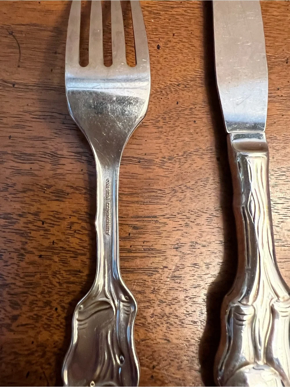 Vintage Oneida Community Stainless Steel Koala Bear Children's Fork & Knife Set